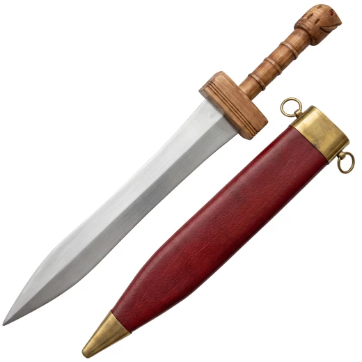 Greco-Roman Short Sword Parazonium with Eagle Head Bone Hilt - Outlet