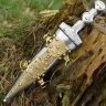 Römischer Legionärsdolch Pugio mit reich verzierter Messingscheide - Outlet