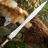 Antikes Langschwert Gladius Tiberius für LARP, Bronze-Optik