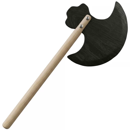 Dětská dřevěná bojová sekera ve tvaru půlměsíce - Outlet