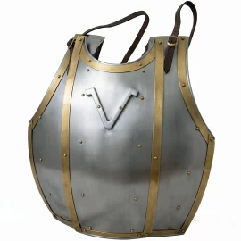 Beweglicher Plattenbrustpanzer Churburg mit Messingeinfassung - Outlet