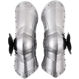 Gothic Leg Guards, Pair, 1.2 mm Steel