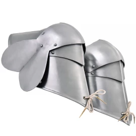 Late Medieval Articulated Poleyns (15th C.) – 16 Gauge Steel