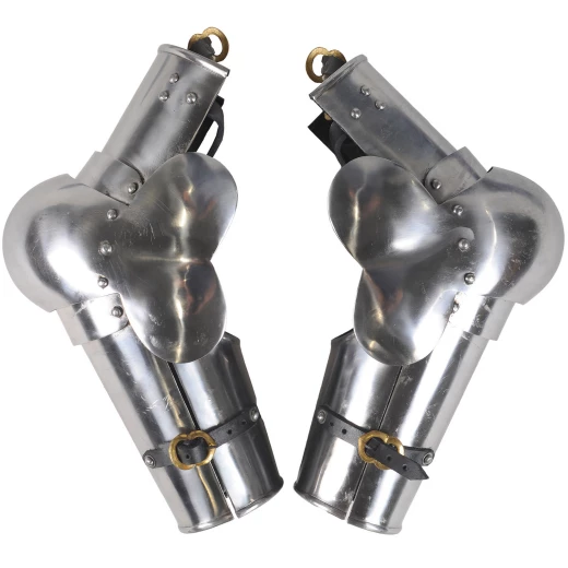 Medieval Arm Protection with Couters, 14th. c., 1.6 mm Steel