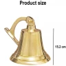 Schiffsglocke aus Messing mit Wandhalterung