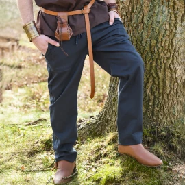 Einfache Mittelalterhose Hagen – Dunkelblau, Baumwolle