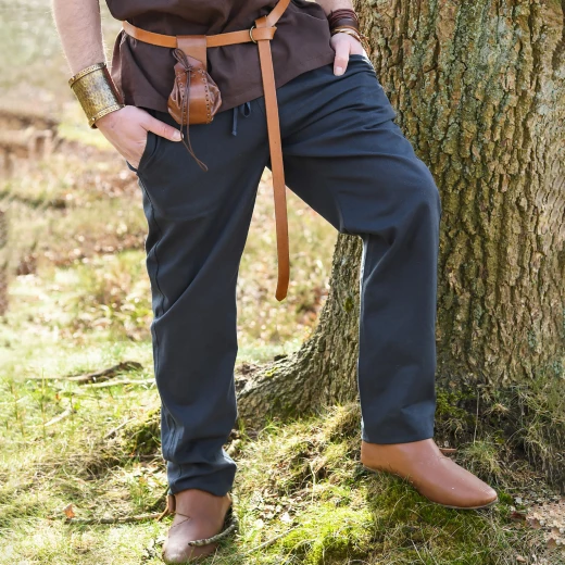 Einfache Mittelalterhose Hagen – Dunkelblau, Baumwolle