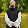 Mönchskutte Anselm – 2-in-1 Zisterzienser Habit, Natur/Schwarz