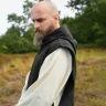 Mönchskutte Anselm – 2-in-1 Zisterzienser Habit, Natur/Schwarz