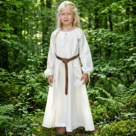 Dětské středověké šaty Ana, přírodní - Outlet