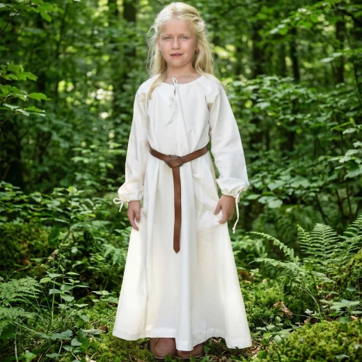 Dětské středověké šaty Ana, přírodní - Outlet