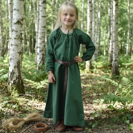 Medieval Dress Ana for Children, green- Outlet