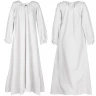 Mittelalterliches Unterkleid bzw. Überkleid Ana nach Pskow-Fund – Weiß