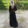 Light Medieval Dress Milla, Viking Dress, black