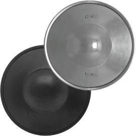 Faustschild Buckler aus 1,6 mm Baustahl: Gefechtsschild des 14.–16. Jh., 30 cm - Outlet