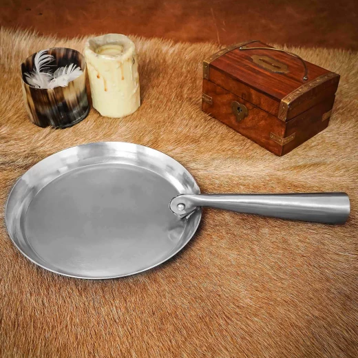 Stahlpfanne mit klappbarem Griff, 19 cm Durchmesser