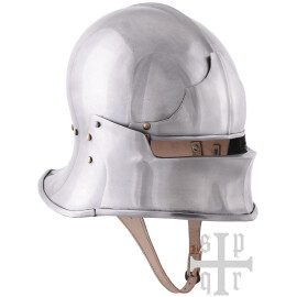 German Gothic Sallet with long Neck Guard, 15th C., 2 mm Steel