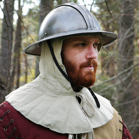 Padded Medieval Arming Cap with Collar