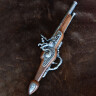Straight Flintlock Pistol, 18th Century, Replica