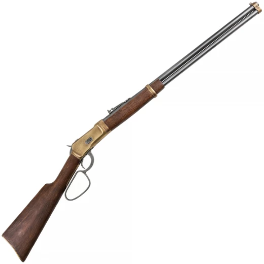 Langes Deko-Gewehr Unterhebelrepetierer Modell 1892 mit Messingbeschlägen - Outlet