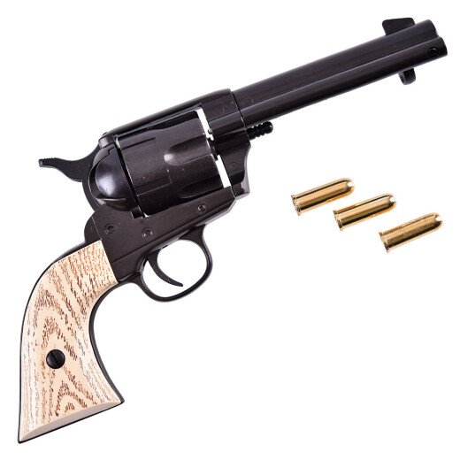 Kurzer Colt-Revolver .45, USA 1873, Schwarz / Elfenbeinfarben, Replik