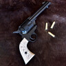 Short Colt Revolver .45, USA 1873, Black / Ivory-Coloured, Replica