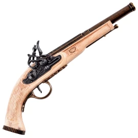 Englische Steinschlosspistole Hadley 1760 Deko-Replik In Elfenbein-Optik - Outlet