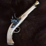 Flintlock Pistol, Espingole, 18th Century, Ivory-Coloured, Replica
