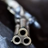 3-Barreled Flintlock Pistol, Augsburg 1775, Brass, Replica