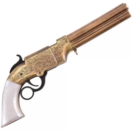 Dekorative Western-Replika der Volcanic-Pistole 1854 mit Perlmutt-Griffschalen - Outlet