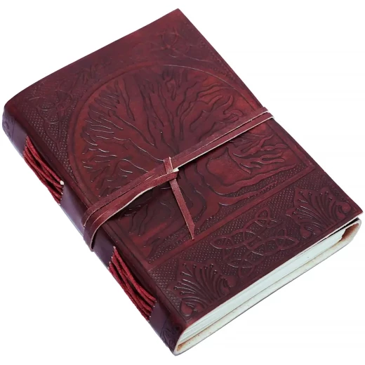 Kožený deník Strom života Yggdrasil, 18x14 cm - Outlet