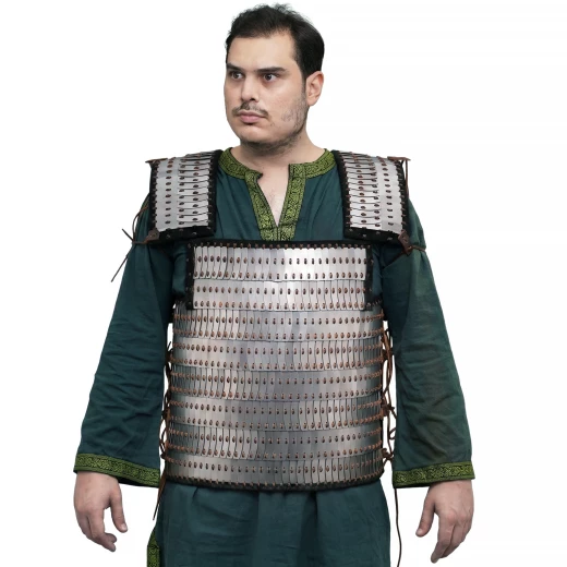 Lamelový kyrys z nerezu ve velikosti XL - Outlet