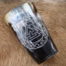Set 2er Hornbecher mit Valknut-Gravur, 200 ml
