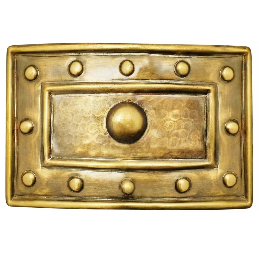 9x14cm antiker Messingbeschlag für breite römische oder barbarische Gürtel - Outlet