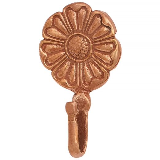 Středověký háček s květinovou rozetu, bronz odlévaný metodou ztraceného vosku - Outlet