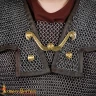 Roman Chainmail Lorica Hamata, Butted Round Rings 9 mm, Shoulder Doubling