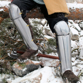 Steel Roman Greaves with Kne Cops from 1.2 mm steel
