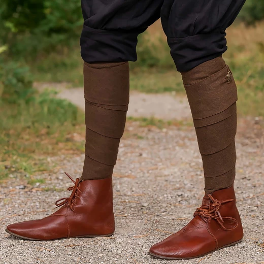 Wadenwickel aus Wolle (Winingas) | Recycelte Wolle | Braun