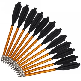 12 hliníkových šipek pro pistolové kuše