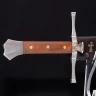 Messer „Plamen landsknechta“ – Elmslie typ 3e s ozubeným hřbetem
