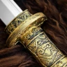 LARP meč Katana Takeo se zlatým drakem 107 cm