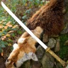 LARP meč Katana Takeo se zlatým drakem 107 cm