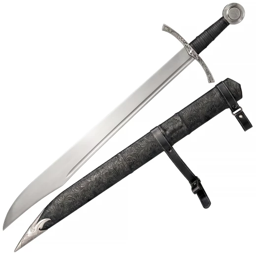 Zaviss Langes Messer: Eleganter Falchion mit gravierter Parierstange