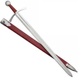 Rytířský jednoruční meč Oakeshott X s červenou kůží Heritage