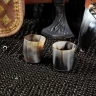2er-Set Horn-Schnapsbecher „Skål“, 100 ml