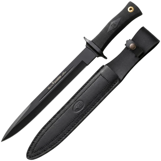 Lovecký nůž s černěnou čepelí