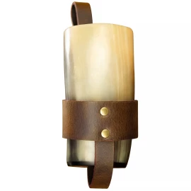 Leder-Becherhalter für Trinkhornpokale und historische Gürtelbecher - Outlet