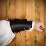Armschutz aus Leder mit Messerhalter "Waldläufer" (1 Stück) - Outlet
