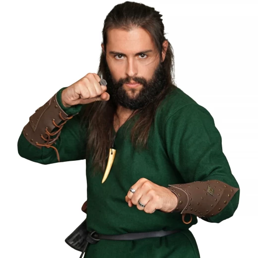 Saladin Soldier Leather Bracers, Pair - Outlet