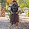 Warrior Leather Vest Reinforced with Leather Plates